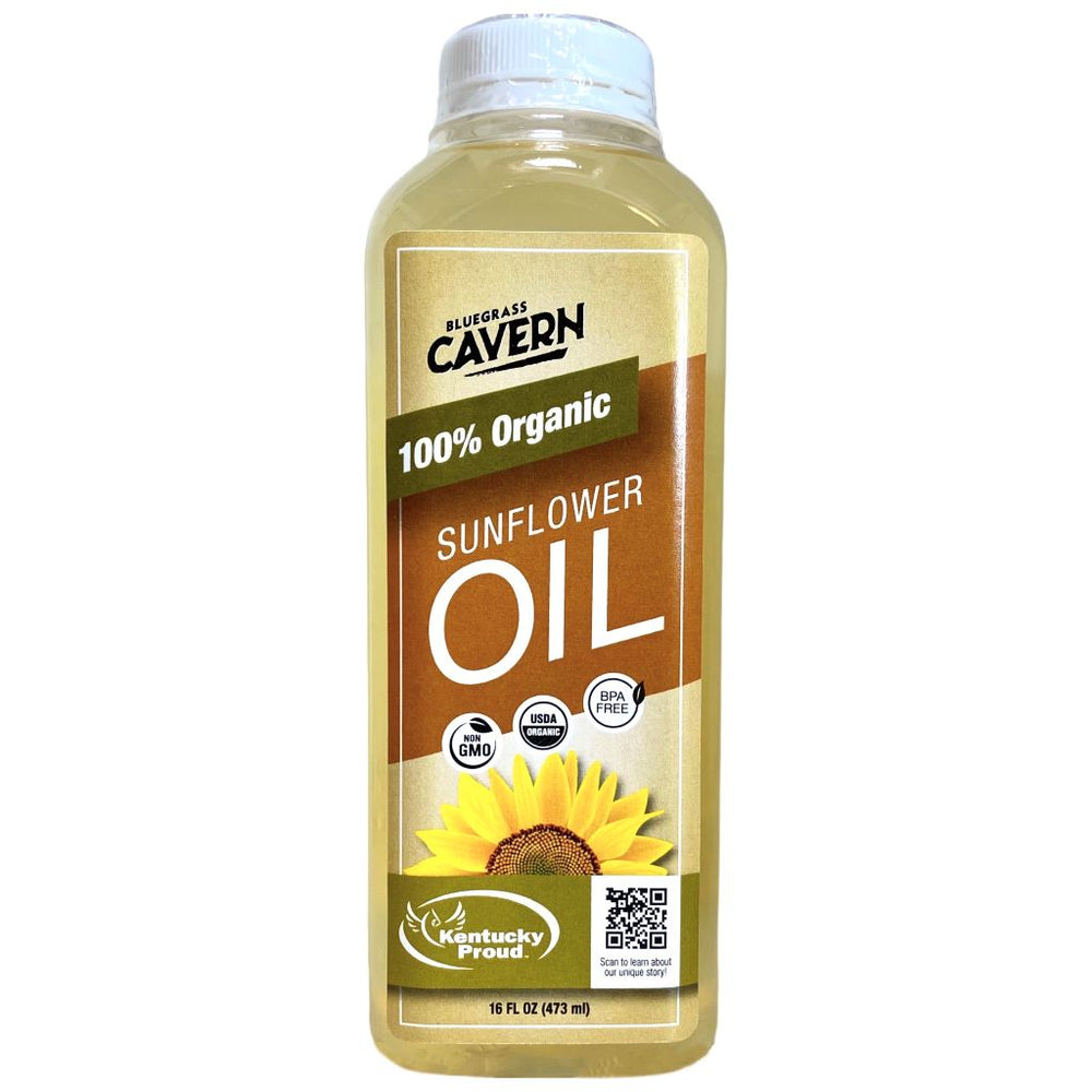 Non-GMO Expeller Pressed Organic Sunflower Oil 16oz